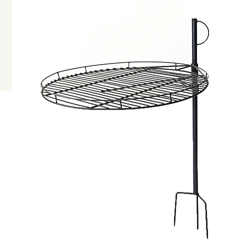 Sunnydaze Height Adjustable Fire Pit Cooking Grate, 24 Inch Diameter