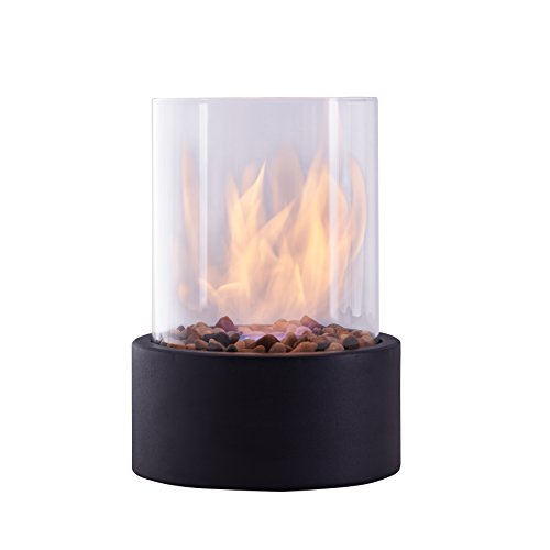 Danya B IndoorOutdoor Portable Tabletop Fire Pit - Clean-Burning Bio Ethanol Ventless Indoor Fireplace - Small