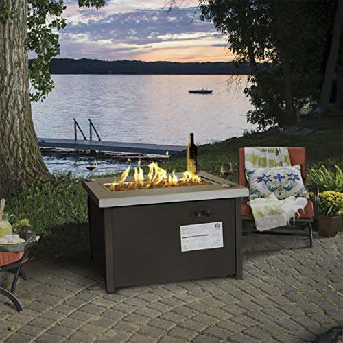 New tools Outdoor Patio Firepit Table Deck Backyard Heater Fireplace Propane with Cover