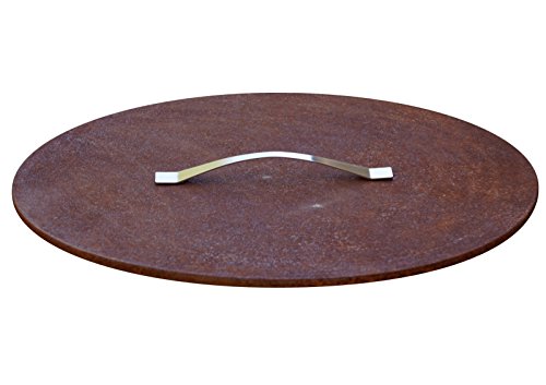 Curonian Fire Pit Lid for AGILA Fire Pit 25 Rusting Carbon Steel