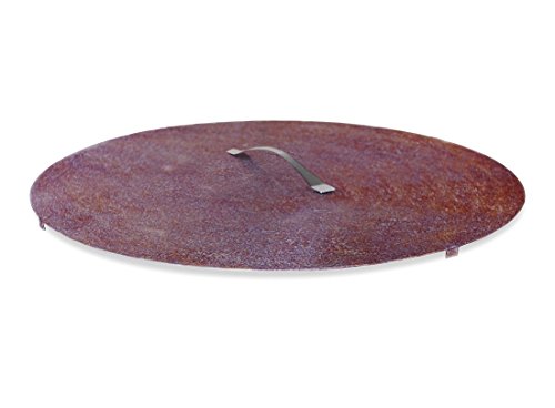 Curonian Lid Vingis Fire Pit Large Steel 374 Rusting Carbon Steel