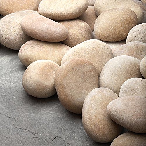 20lbs Ivory Tan Heat Resistant Natural Fire Stones for Fireplace  Fire Pits
