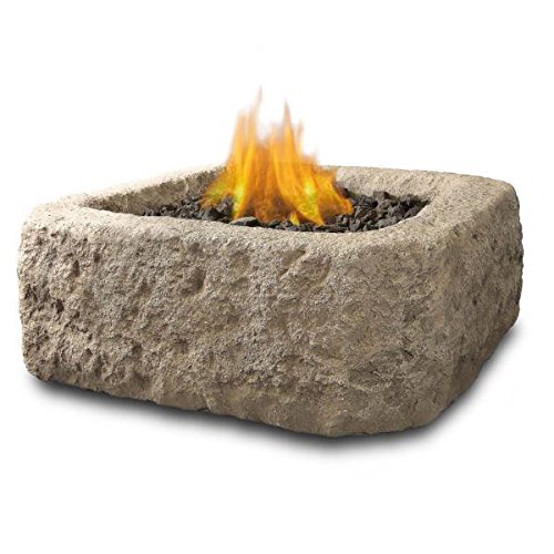 Antique Stone Square Table Top Fire Pit