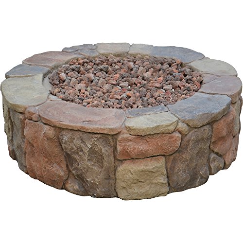 Bond Mfg 67456 Pinyon Gas Stone Look Fire Pit 28 By 28 By 91&quot