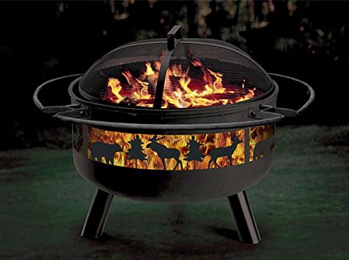 Stone River Gear SRG2FP-BIGGAME Wildlife Combo Firepit-Grill