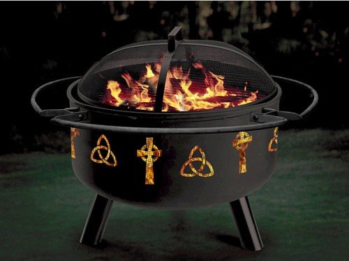 Stone River Gear SRG2FP-CELTIC Celtic Combo Firepit-Grill - Version 2