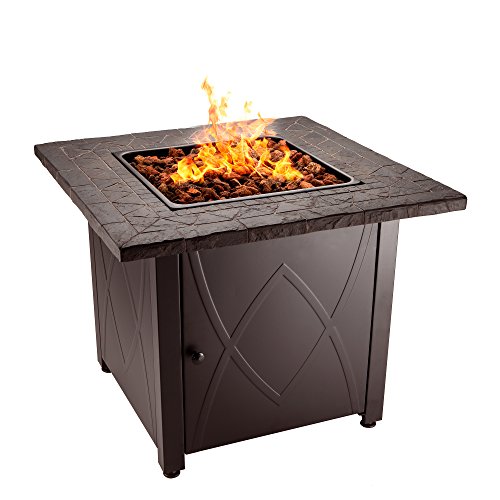 Blue Rhino Outdoor Propane Gas Fire Pit lava Rocks