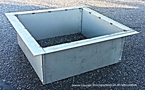Square Stainless Steel Fire Pit Liner-insert