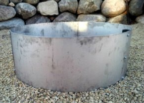 Stainless Steel Campfire Ring Fire Pit Liner Insert 30" Id