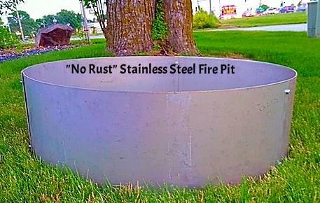 Stainless Steel Fire Pit Ring Insert Liner 24&quot Diameter X 14&quot Deep