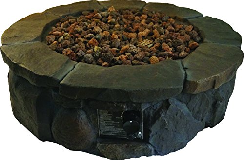 Bond 50000 Btu Caswell Outdoor Envirostone Gas Fire Pit