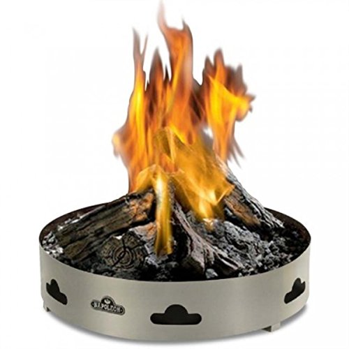 Napoleon GPFP 60 000 BTU Premium Stainless Steel Propane Outdoor Patioflame Firepit with Weather Resistant Burner and PHAZER Log