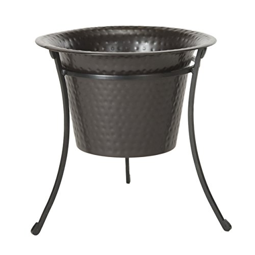 Safavieh Outdoor Collection Barbados Fire Pit Bronze and Black