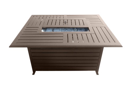 Az Patio Heaters Fire Pit, Extruded Aluminum Rectangular