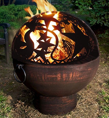 26 Handcrafted Copper Fire Bowl with Orion Fire Dome