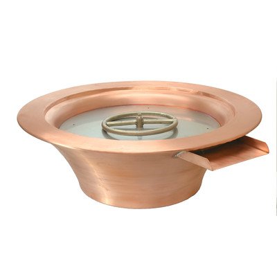 Copper Gas Fire And Water Bowl