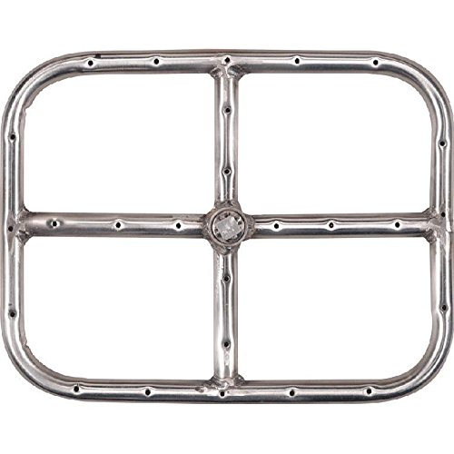 Alpine Flame 12 X 9 Inch Stainless Rectangular Single Natural Gas Fire Pit Ring Burner