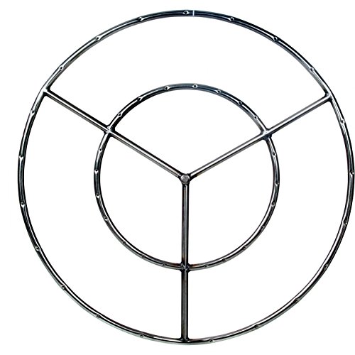 Alpine Flame 30-inch Stainless Round Double Natural Gas Fire Pit Ring Burner