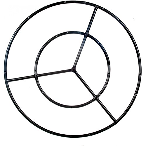 Alpine Flame 36-inch Round Double Natural Gas Fire Pit Ring Burner