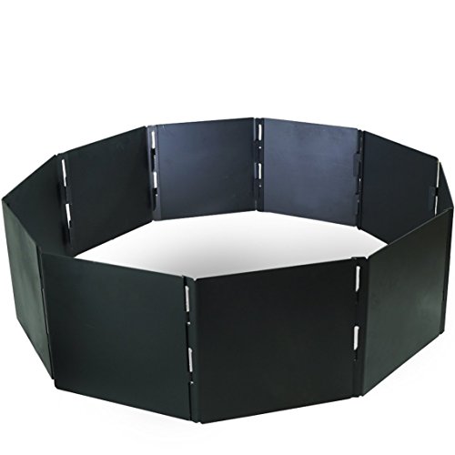 Campfire Portable Fire Pit Ring 48&quot Diameter 12 Panels Stackable Heavy Steel