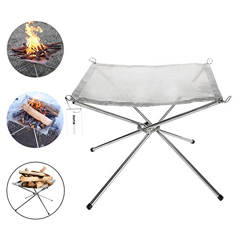Homesheep Outdoor Fire Pit Portable Firepit with Air Blower for Camping Fire Pits Campsite Firepit