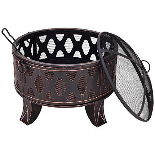 USA_BEST_SELLER 28 Outdoor Fire Pit BBQ Portable Camping Firepit Heater Classic Elegant Useful