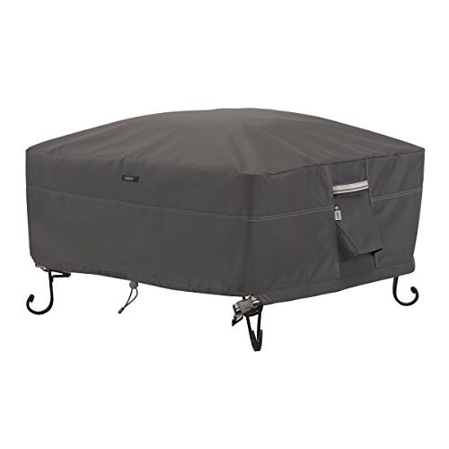 Classic Accessories 55-486-015101-EC Ravenna Square Fire PitTable Cover 30-Inch Size 30-Inch Model 55-486-015101-EC  Home Outdoor Store