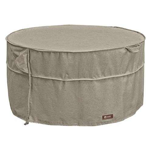 Classic Accessories 55-669-016701-RT Montlake FadeSafe Full Coverage Round Fire PitTable Cover 42-inch