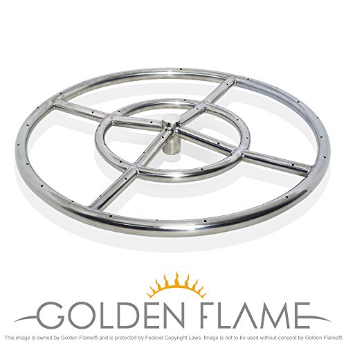 18 Round Fire Pit Burner Ring 304 Series SS