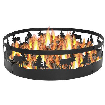 Sunnydaze Wild Moose Campfire Ring 36 Inch Diameter