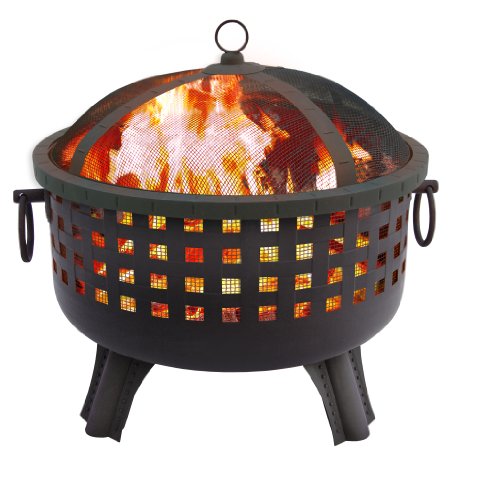 Landmann 26364 23-12-inch Savannah Garden Light Fire Pit Black