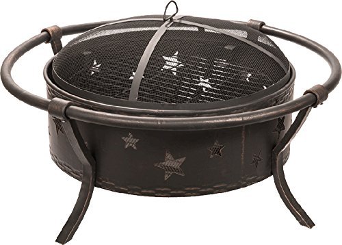 Star Design Bronze Fire Pit