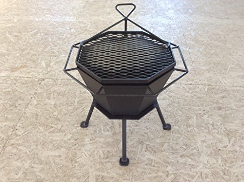 Amish Handcrafted Heavy Duty 18 Portable Fire Pit With Grill
