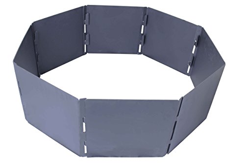 Campfire Portable Fire Pit Ring 32&quot Diameter 8 Stacking Panels Heavy Duty Steel