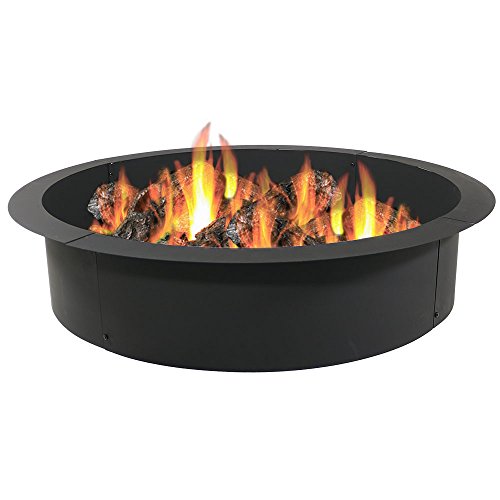 Sunnydaze Heavy Duty Fire Pit Rim Make Your Own In-Ground Fire Pit 39 Inch Inside Diameter