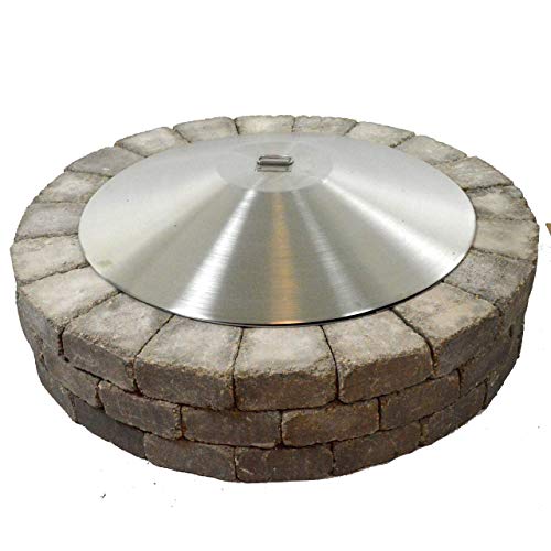 40 Round Stainless Steel Dome Fire Pit Cover