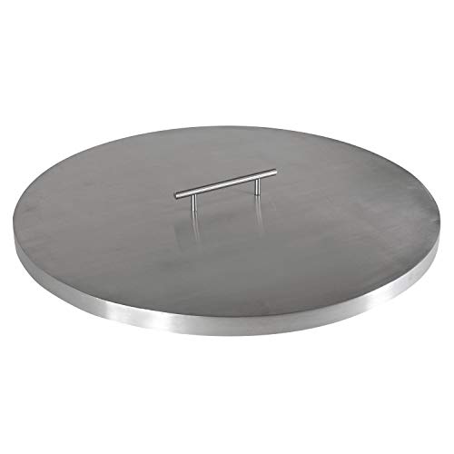Celestial Fire Glass Fire Pit Cover for 19 Round Burner Pan 22 Actual Size Stainless Steel