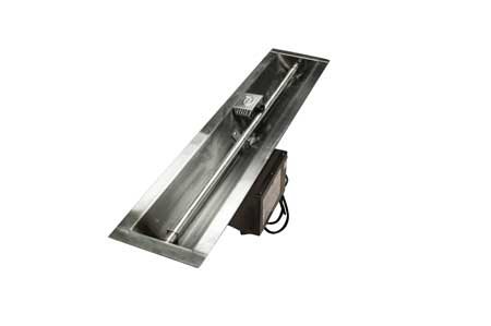 36SSHWI-TRGHLP 36in Linear Trough Complete Electronic Ignition Firepit Insert for LP
