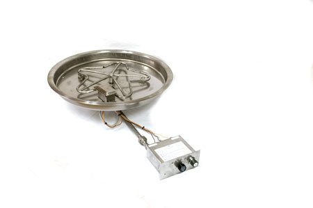 PENTA25FPPK 25in Bowl Pan with Penta Burner Manual SparkFlame Sensing Firepit Insert