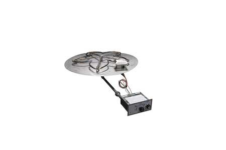 PENTA30FPPK 30in Flat Pan with Penta Burner Manual SparkFlame Sensing Firepit Insert