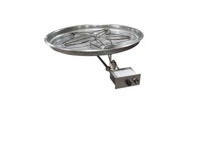 PENTA37FPPK 37in Bowl Pan with Penta Burner Manual SparkFlame Sensing Firepit Insert