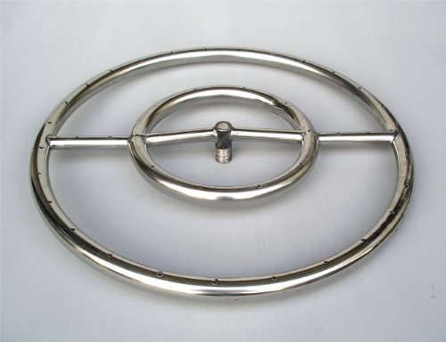 Fire Pit Ring 18 Diameter Stainless Steel Burner Double Ring