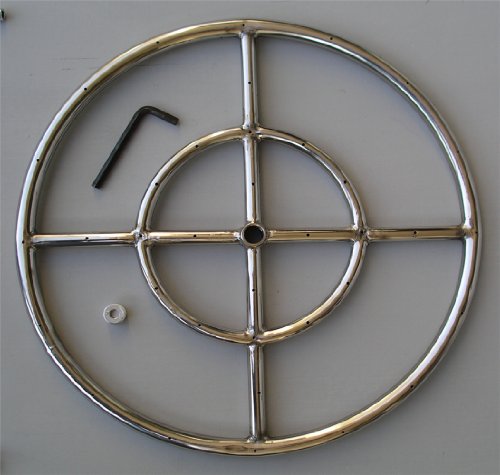 Fire Pit Ring 18&quot Diameter Stainless Steel Burner Ring