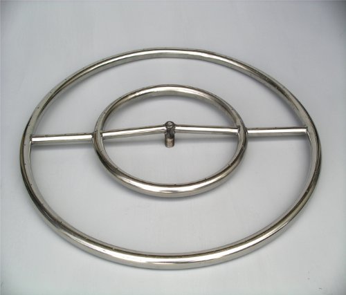 Fire Pit Ring 24 Diameter Stainless Steel Burner Double Ring