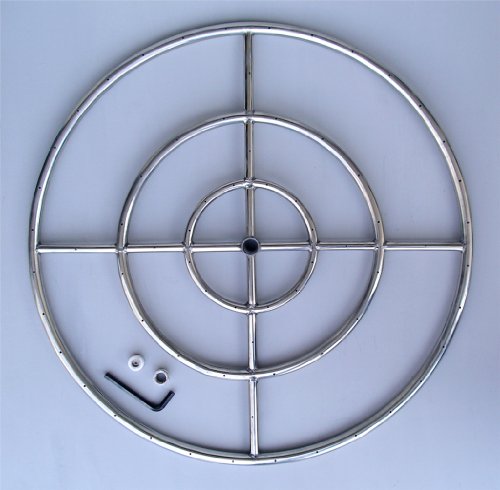 Fire Pit Ring Triple Ring 30 Stainless Steel Burner Ring 34 Inlet