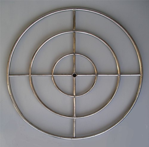 Fire Pit Ring Triple Ring 36 Stainless Steel Burner Ring 34 Inlet