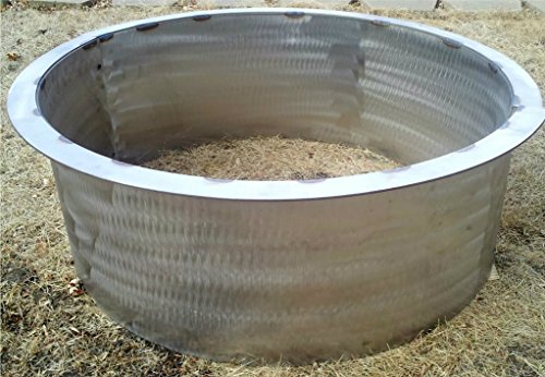 Stainless Steel Fire Pit Ring Liner With Top Flange Lip