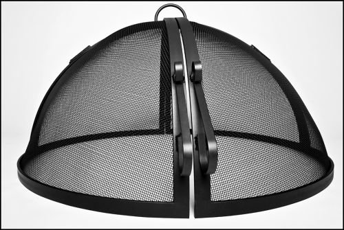32 Welded HYBRID Steel Hinged Round Fire Pit Safety Screen