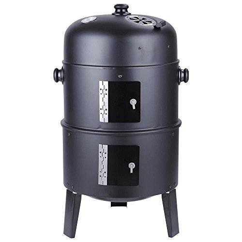Happiness Get Together Patio Smoker Grill BBQ Backyard Firepit Charcoal Cooker Meat Grilling Roasting