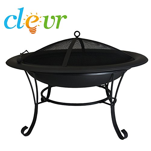 Outdoor Circle 30&quot Metal Firepit Backyard Patio Garden Bon Fire Heater Pit